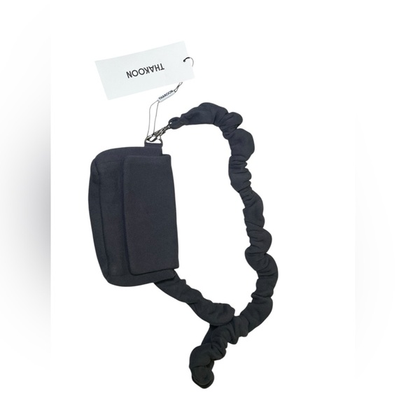 Thakoon New NWT Washed Black Sweatshirt Belt Bag Crossbody Fanny Pack - Picture 2 of 7
